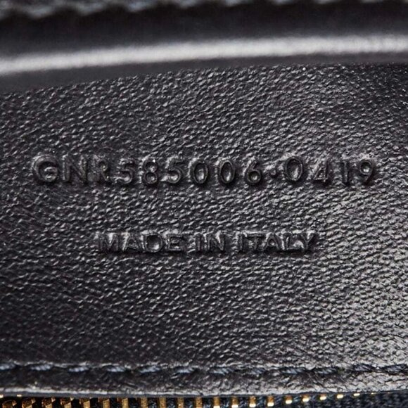 Yves Saint Laurent Beige Canvas Monogram Satchel Crossbody Bag - Picture 10 of 11